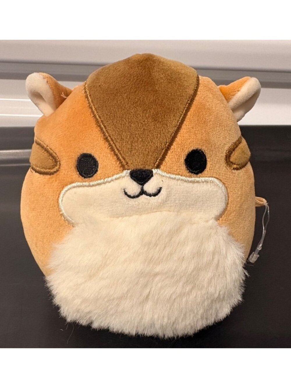 Squishmallows Brown & White Melzie the Chipmunk Plush Toy Fuzzy Belly Squad 5"